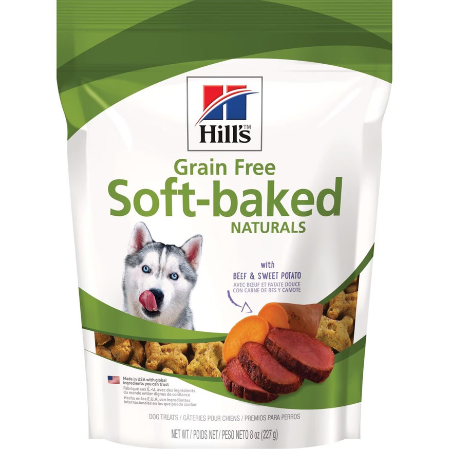 Grain Free Soft-Baked Naturals Dog Treats, with Beef & Sweet Potatoes, (Previously known as Hill's Science Diet Dog treats)