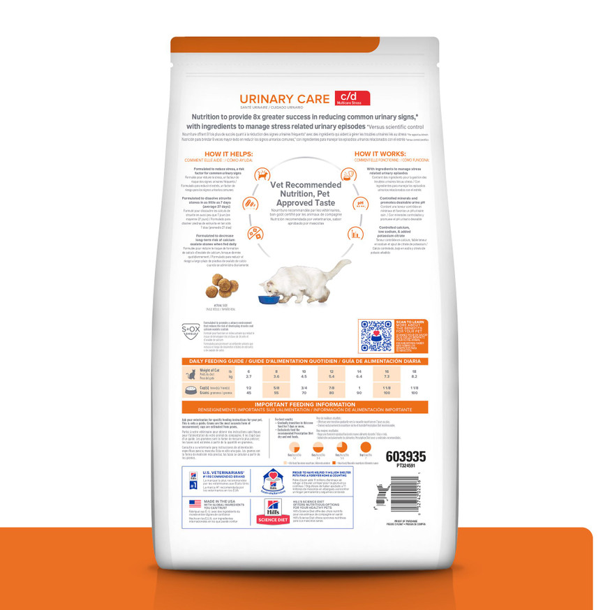 Prescription Diet c/d Multicare Stress Urinary Care with Chicken Dry cat food