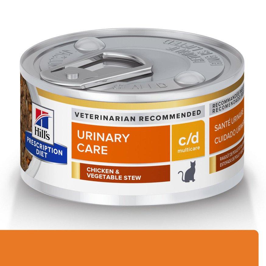 Prescription Diet c/d Multicare Urinary Care Chicken & Vegetable Stew Canned Cat Food