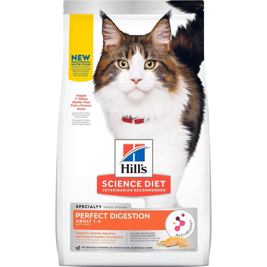 Science Diet Adult Perfect Digestion Salmon, Dry Cat Food