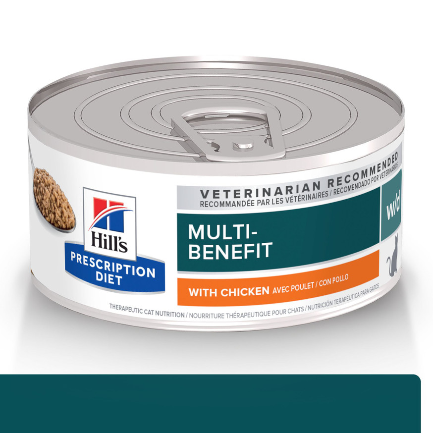Prescription Diet w/d Multi-Benefit Digestive/Weight/Glucose/Urinary Management with Chicken Canned Cat Food