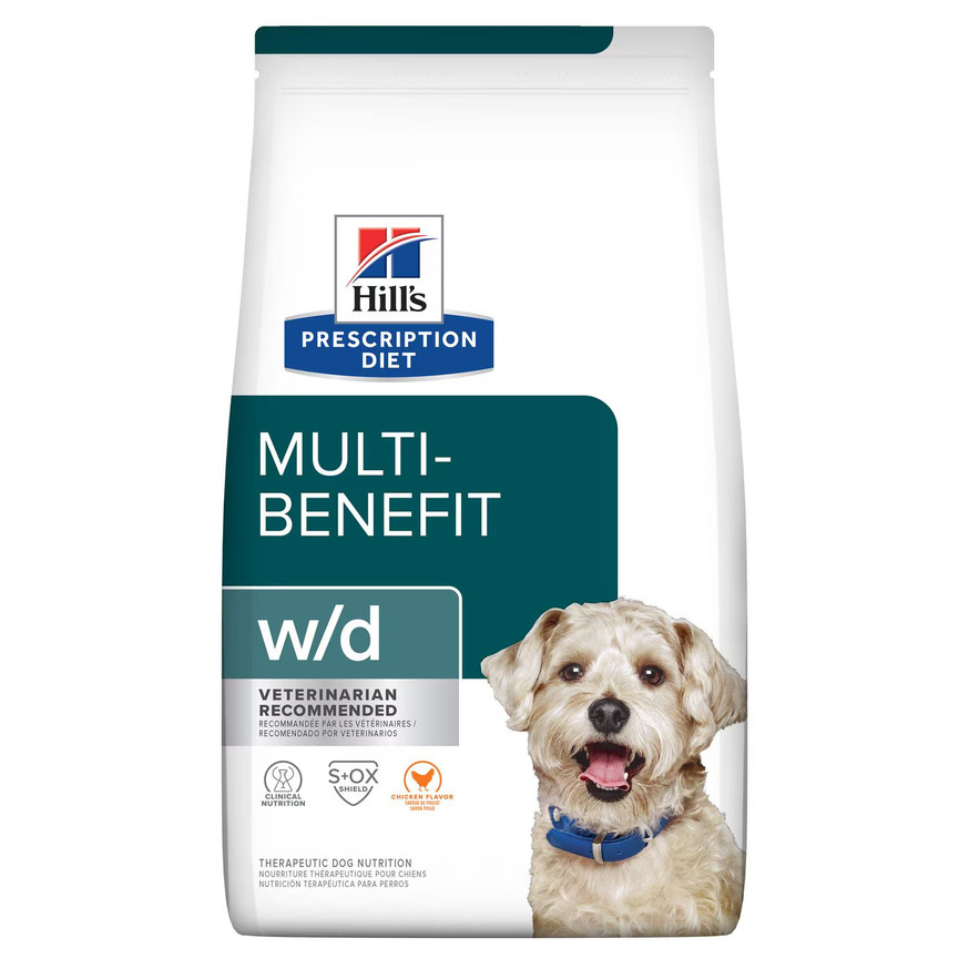 Prescription Diet w/d Multi-Benefit Digestive/Weight/Glucose/Urinary Management Chicken Flavor Dry Dog Food