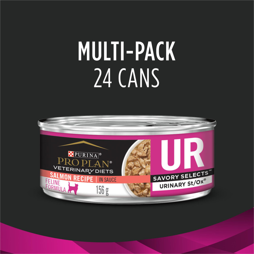 Veterinary Diets® UR® St/Ox Savory Selects Salmon Recipe, Wet Cat Food Formula