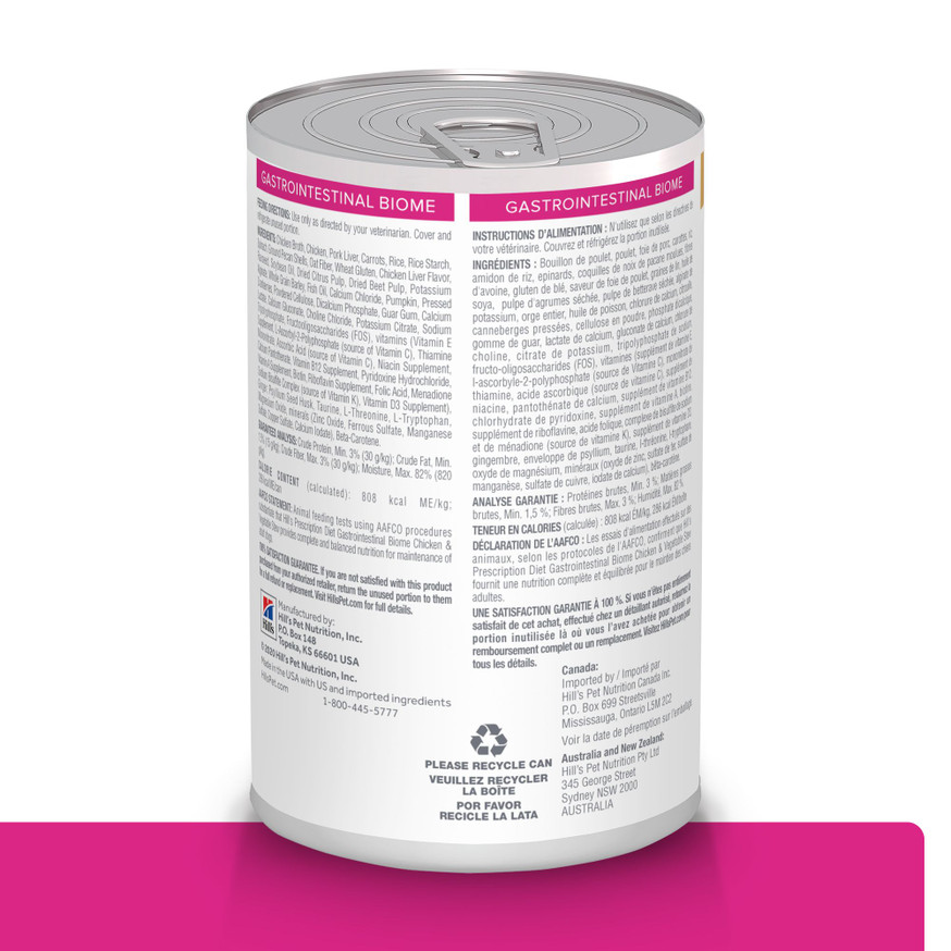 Prescription Diet Gastrointestinal Biome Digestive/Fiber Care Chicken & Vegetable Stew Dog Food