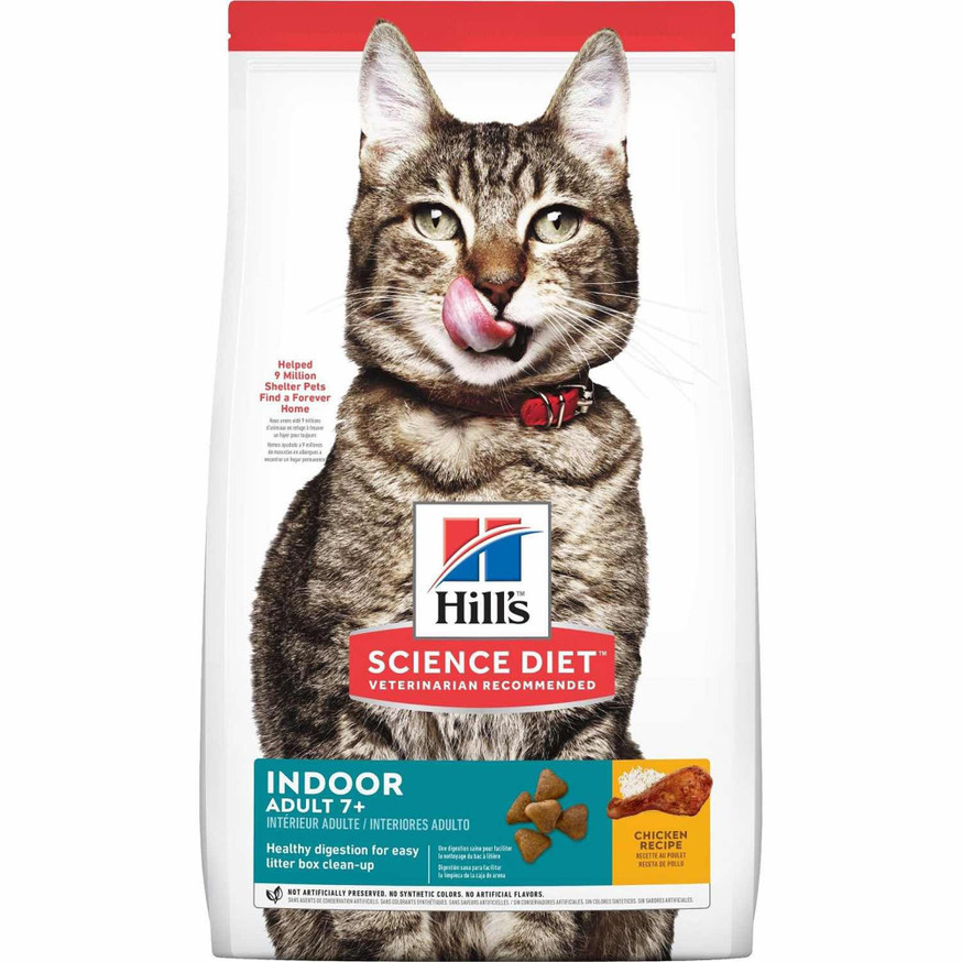 Science Diet Senior 7+ Indoor Dry Cat Food, Chicken Recipe