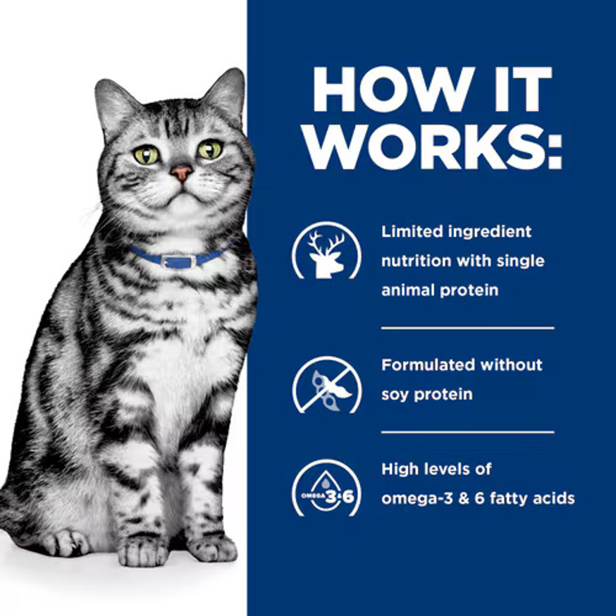 Prescription Diet d/d Skin/Food Sensitivities Venison & Green Pea Formula Dry Cat Food