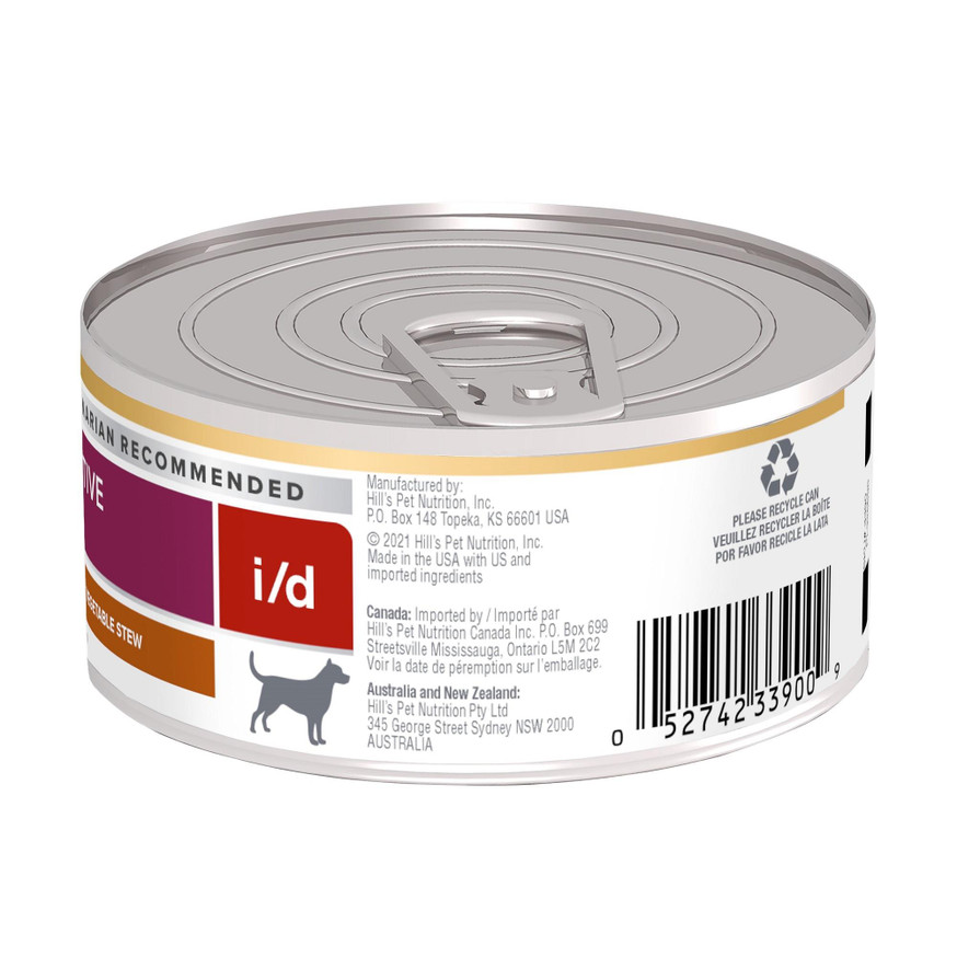 Prescription Diet i/d Digestive Care Chicken & Vegetable Stew Canned Dog Food - 12 pack