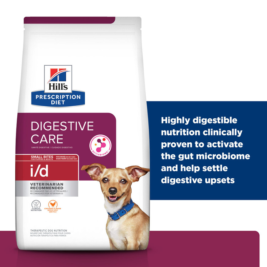 Prescription Diet i/d Digestive Care Small Bites Chicken Flavor Dry Dog Food - 3.18 kg