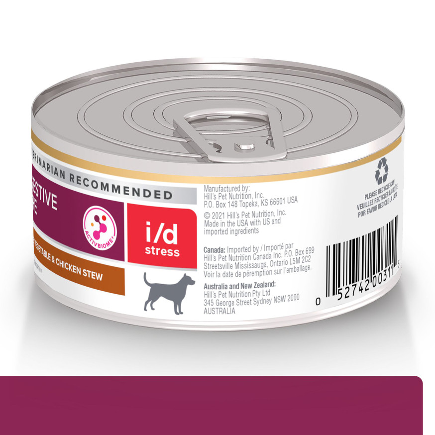 Prescription Diet i/d Stress Digestive Care Rice, Vegetable & Chicken Stew Canned Dog Food