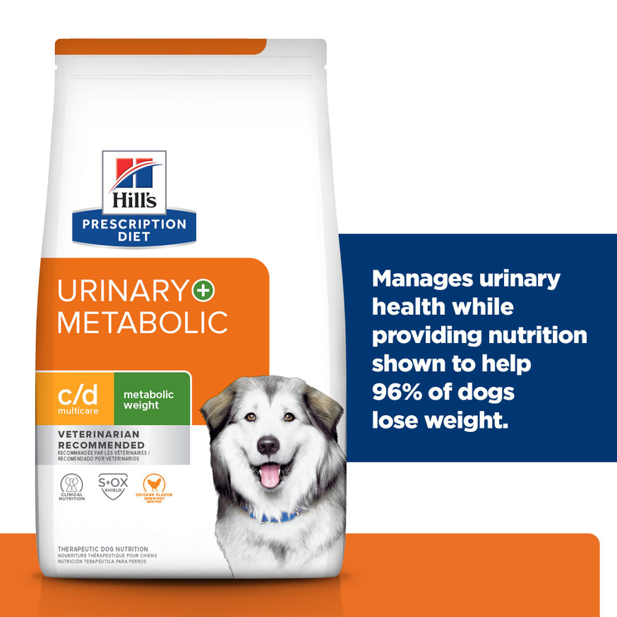 Prescription Diet Metabolic + Urinary, Weight + Urinary Care Chicken Flavor Dry Dog Food
