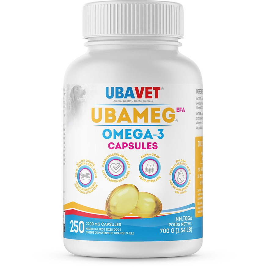Ubameg Omega-3 Fatty Acid Capsules - 2200 mg - 250 Caps