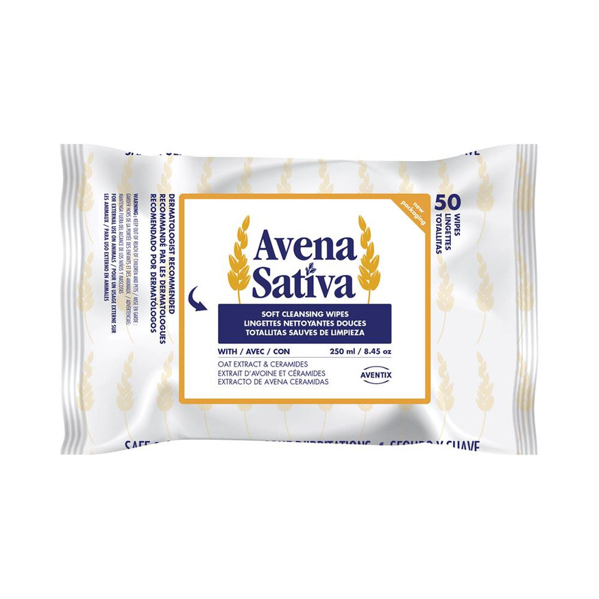 Avena Sativa Cleansing Wipes - Pack of 50