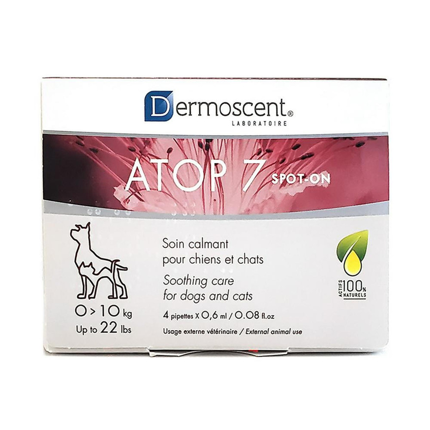 Dermoscent® Atop 7® Spot-On for Cats & Dogs 0-10 kg - 4 x 0.6 mL