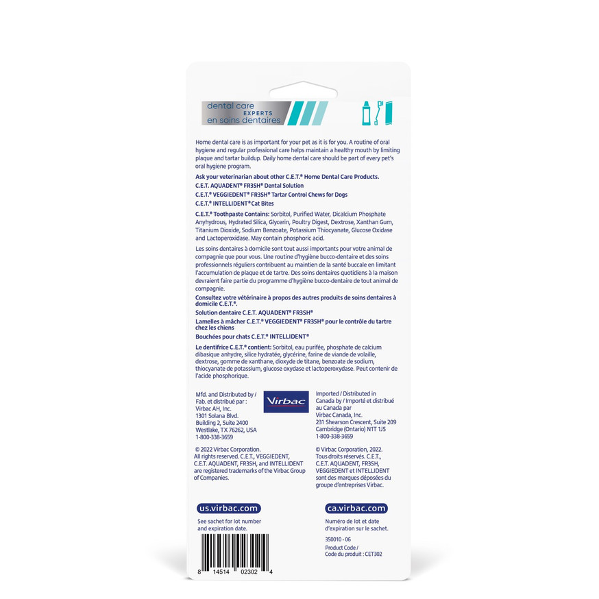 C.E.T.® Mini-Toothbrush With Toothpaste Packet