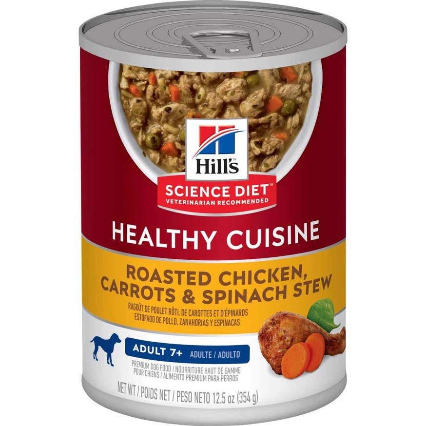 Science Diet Adult Healthy Cuisine Canned Dog Food, Roasted Chicken Carrots & Spinach Dog Food