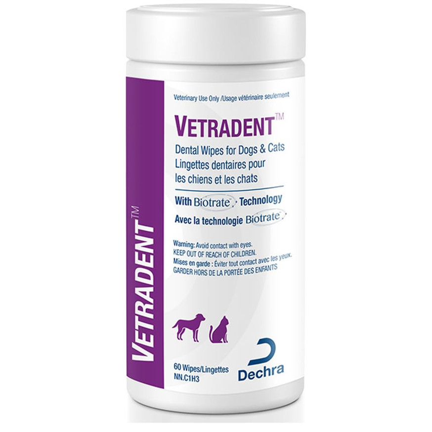 Vetradent Dental Wipes - 60 Wipes