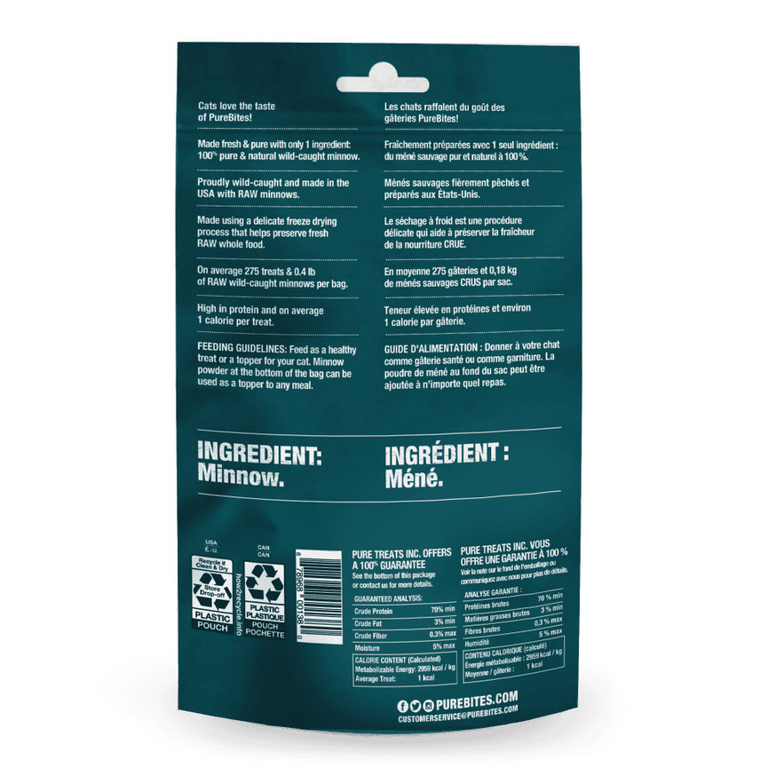 PureBites Freeze Dried Cat Treats - Wild-Caught Minnow