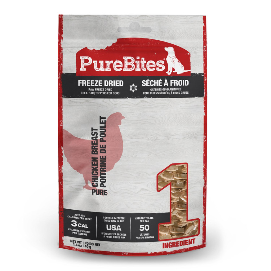 PureBites Freeze Dried Dog Treats - Chicken Breast - 40 g