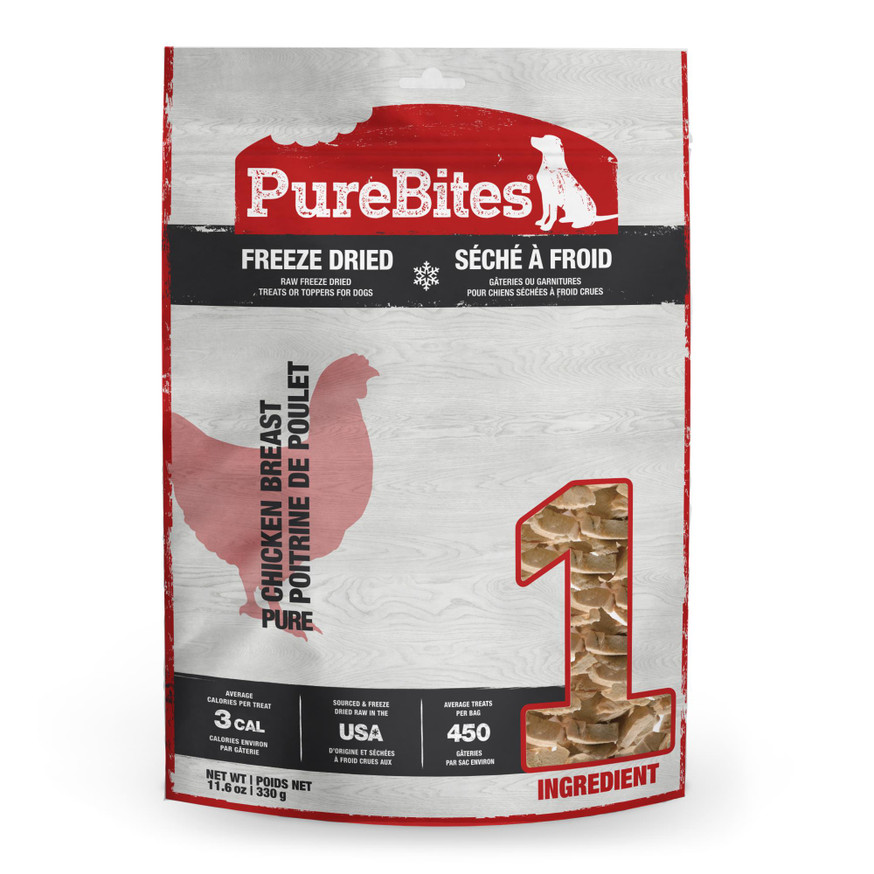 PureBites Freeze Dried Dog Treats - Chicken Breast - 330 g