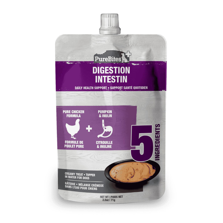 PureBites+ Squeezables Dog Treat - Gut & Digestion