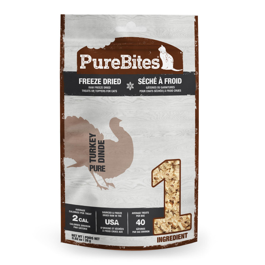 PureBites Freeze Dried Cat Treats - Turkey Breast