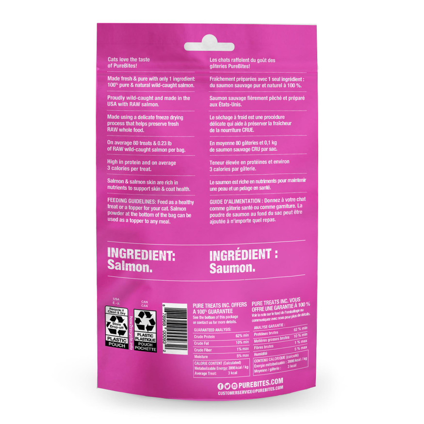 PureBites Freeze Dried Cat Treats - Wild Pacific Salmon