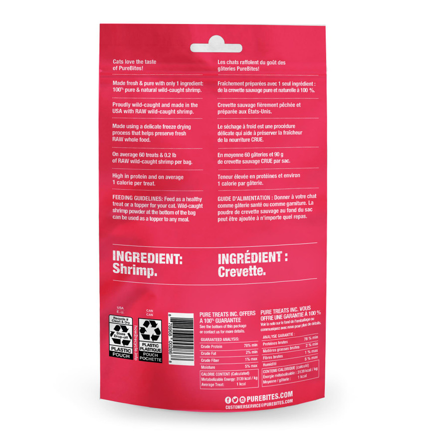 PureBites Freeze Dried Cat Treats - Shrimp