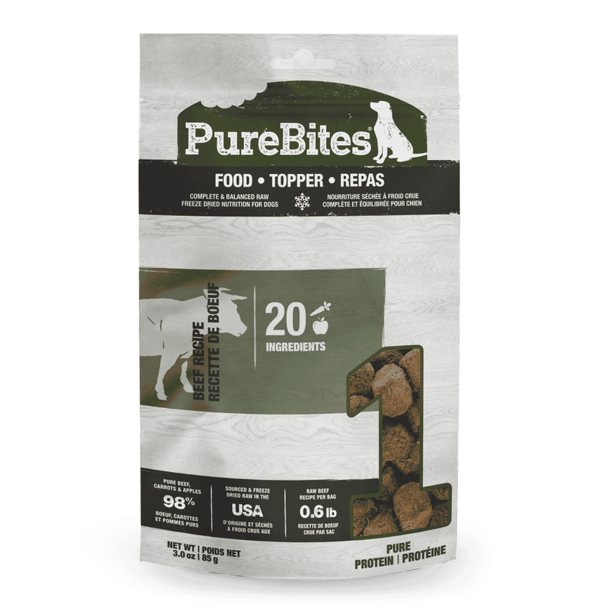 PureBites Freeze Dried Dog Food Topper - Beef Recipe