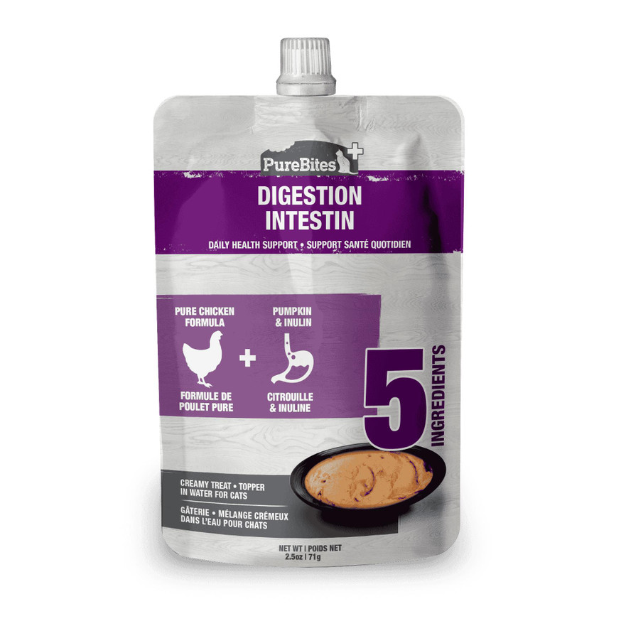 PureBites+ Squeezables Cat Treat - Digestion