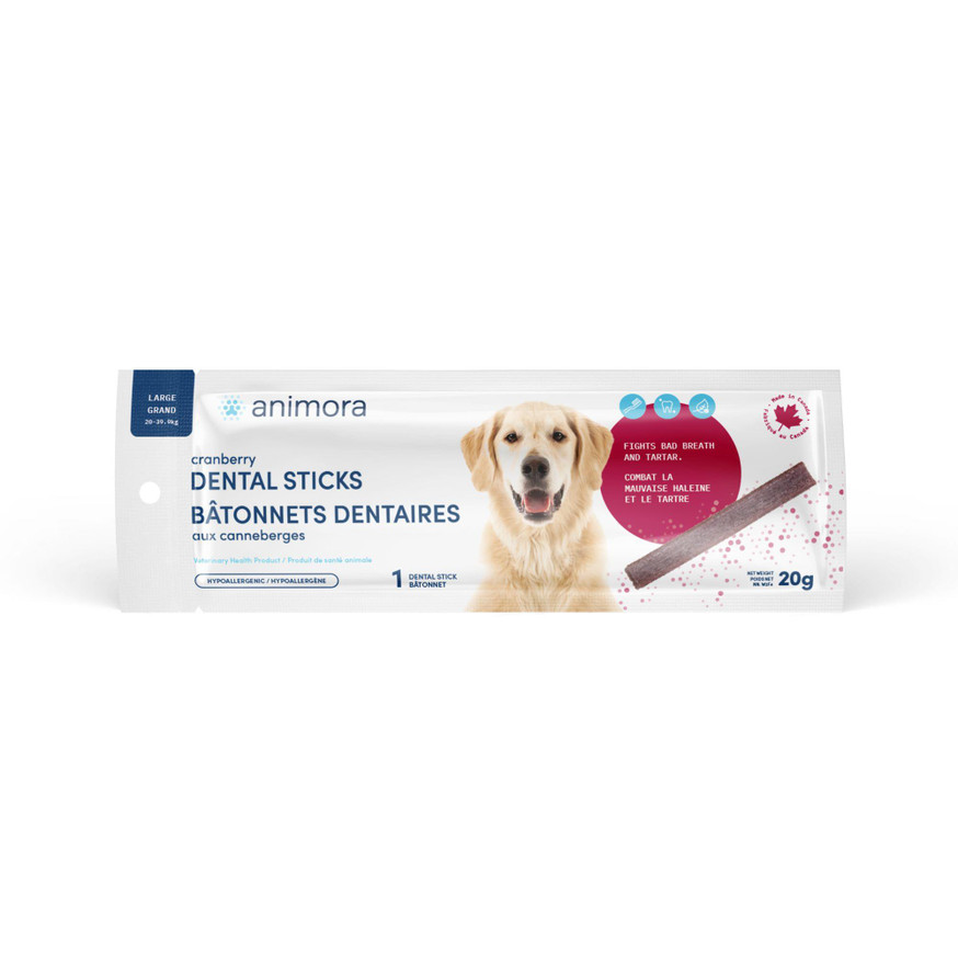 Cranberry Dental Sticks for Dogs - Large
