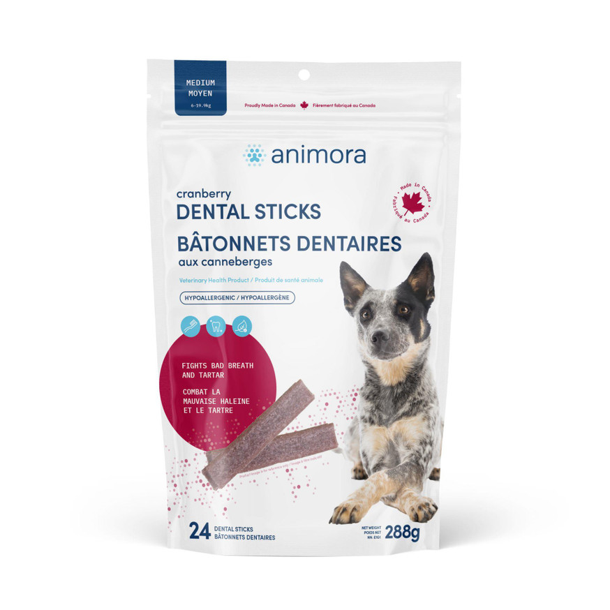 Cranberry Dental Sticks for Dogs - Medium