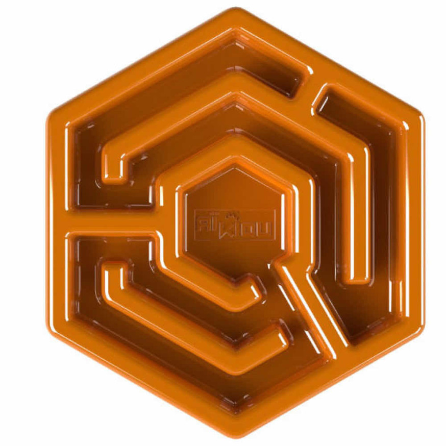 Aikiou Hexa Dog Slow Feeder - Orange