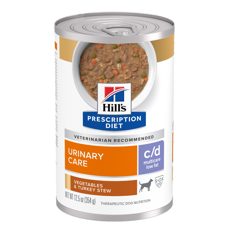 Prescription Diet c/d Multicare Low Fat Vegetables & Turkey Stew Canned Dog Food