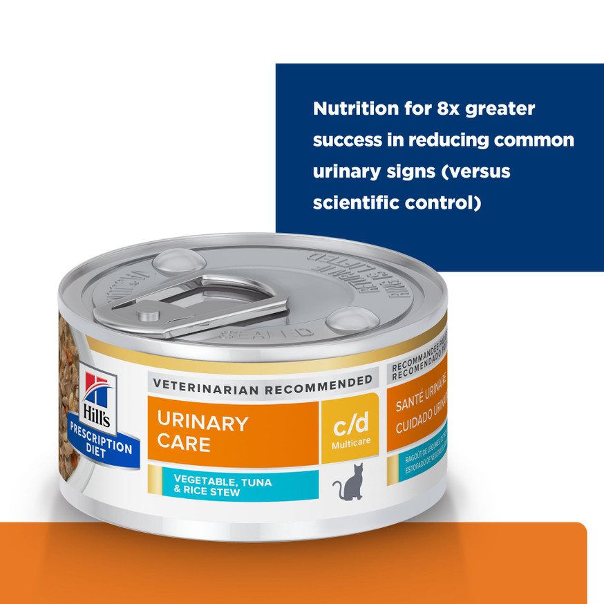Prescription Diet c/d Multicare Urinary Care Tuna & Vegetable Stew Canned Cat Food
