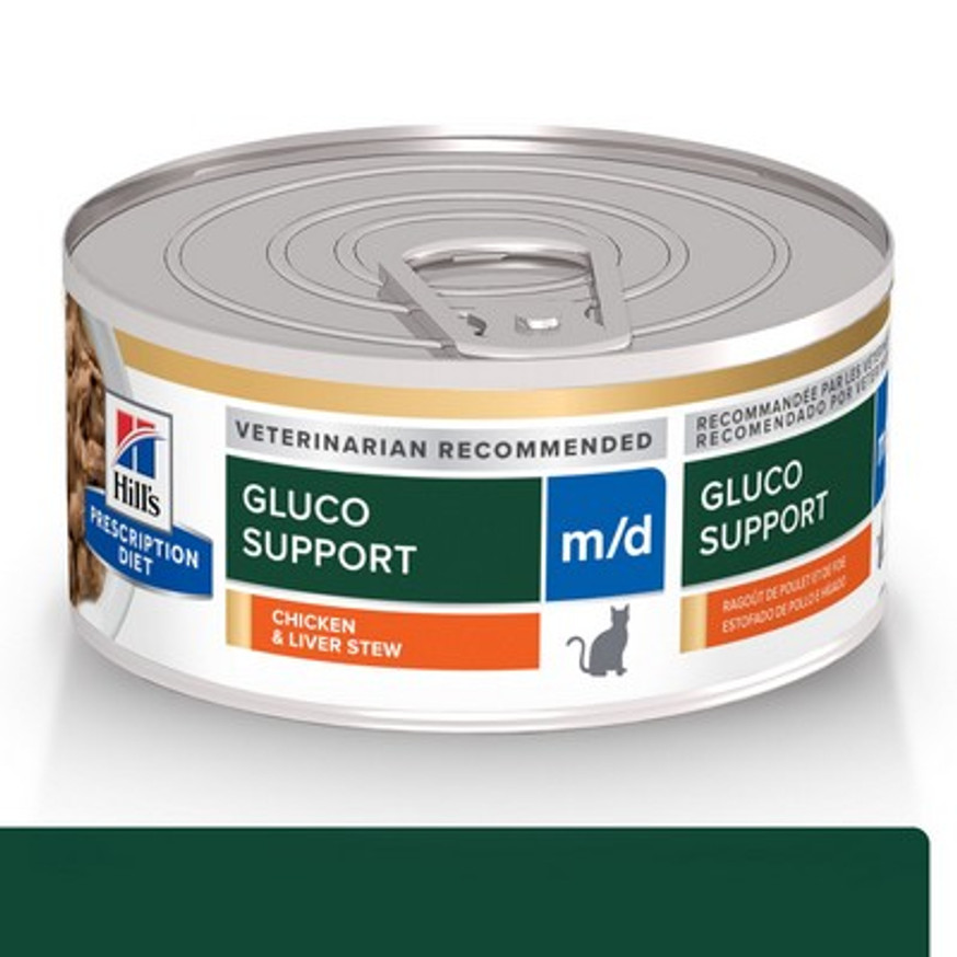 Prescription Diet m/d GlucoSupport Chicken & Liver Stew Canned Cat Food