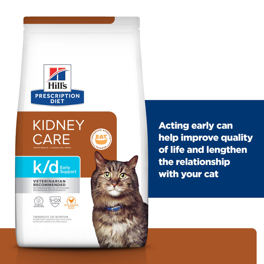 Prescription Diet k/d Early Support Kidney Care Chicken Flavor Dry Cat Food