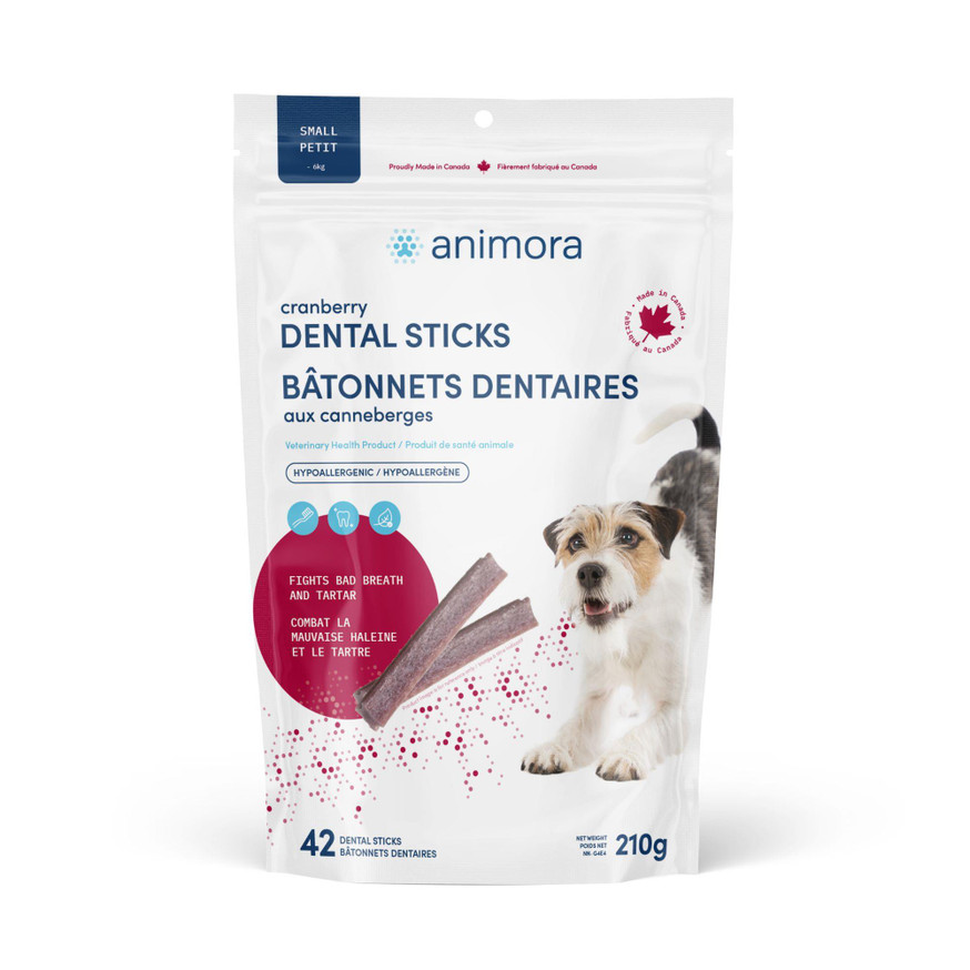 Animora Cranberry Dental Sticks for Dogs - Small - Pack of 42