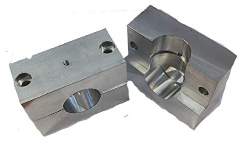 1" Aluminum Pillow Block (Pair) – 2-Piece Clamp-On Sway Bar Mount for Off-Road or Racing Use