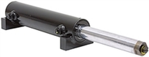 2.5" x 8" Double Rod Hydraulic Steering Cylinder with 1.5" Rod and Welded Mounts