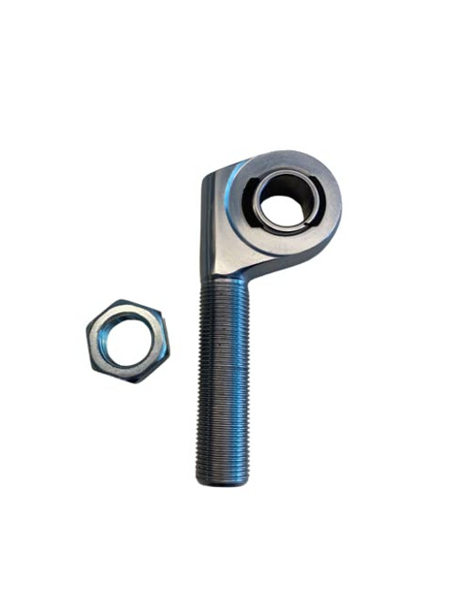 Right-Hand Offset Heim Joint – 3/4" Bore X 7/8"-14 Thread with Jam Nut