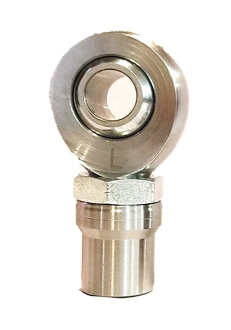 RH 1” Bore Heim Rod End with Jam Nut and 1.5” Weld-In Tube Adapter, 1.25-12 Thread