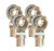 2 LH & 2 RH 1" Bore X 1.25"-12 Shank, 1.50" ID Tube Insert with Jam Nut Heim Joint Rod End