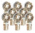 4 LH & 4 RH 1" Bore X 1.25"-12 Shank, 1.50" ID Tube Insert with Jam Nut Heim Joint Rod End