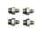 4 Pack of -8 JIC Fittings Compatible with Orbital Valve Connections 4 Pack of -8 JIC Fittings Compatible with Orbital Valve Connections