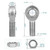 Left Hand Heim Rod End, 3/4” Bore, 3/4”-16 Thread with Jam Nut