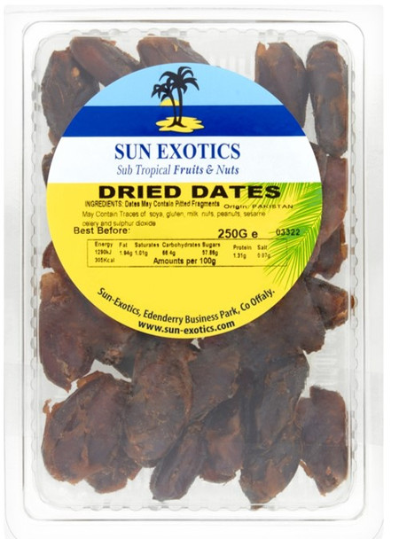 6 x 250g Dried Dates