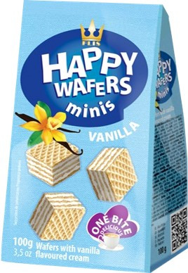 16 x €1.00 Happy Wafers Minis Vanilla