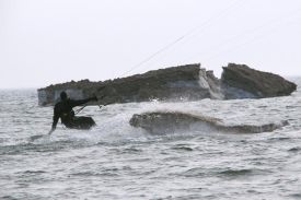 kitesurfing when there are icebergs in Lake Mighigan?