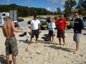 Jeep commercial with kiteboarders