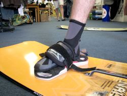 Slide your foot into your strap